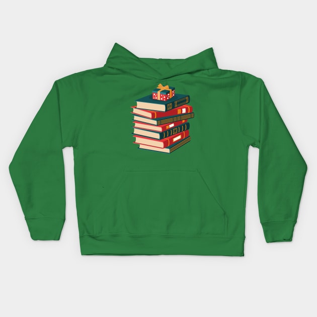 Happy Bookhaulidays Kids Hoodie by everinseason